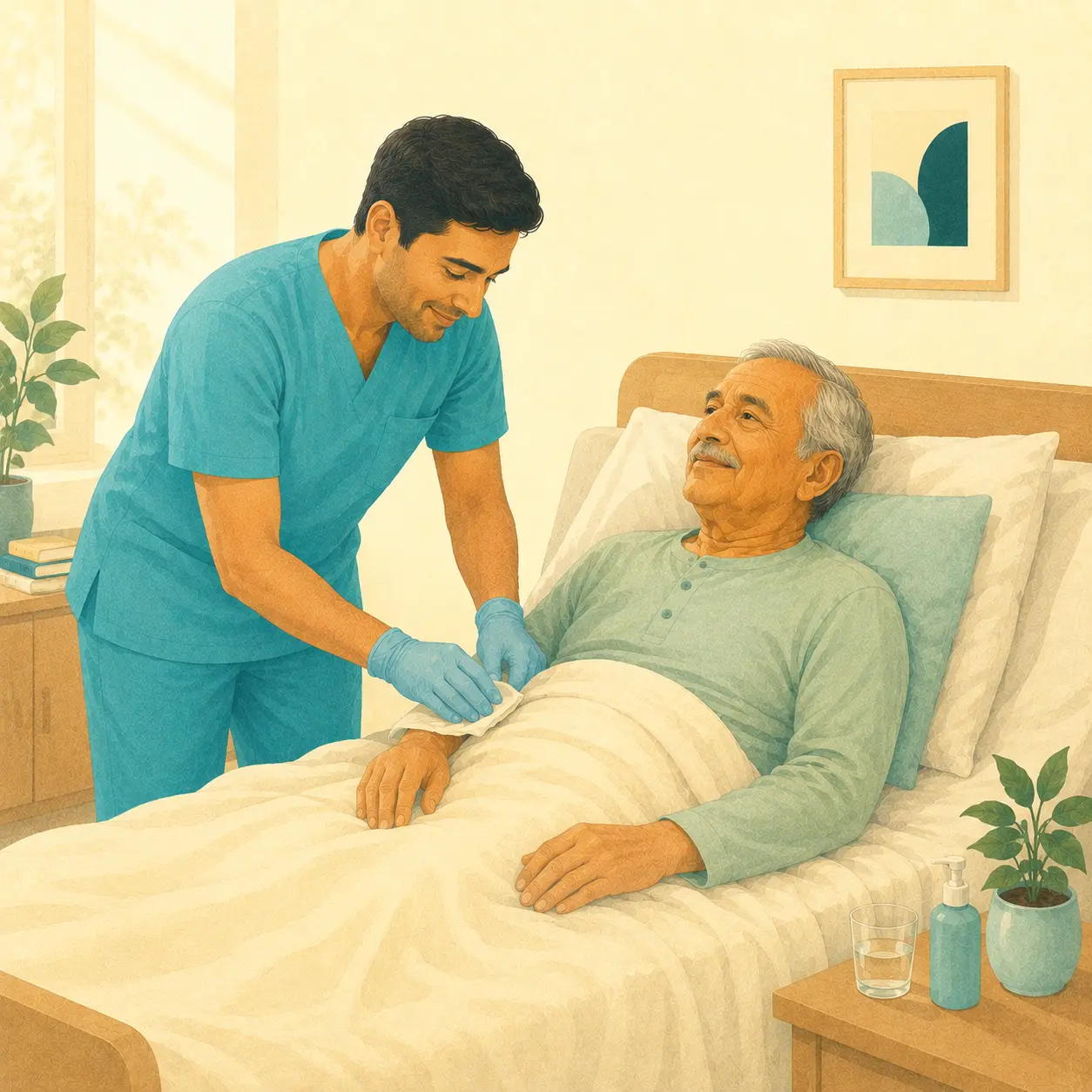 Bedridden care at home