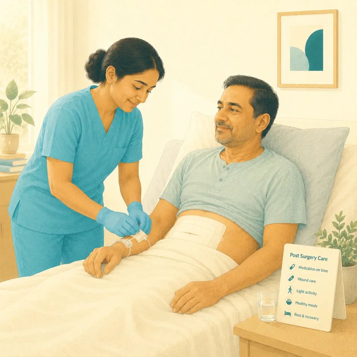 Post surgery care at home