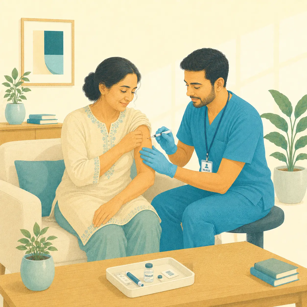 Insulin support at home