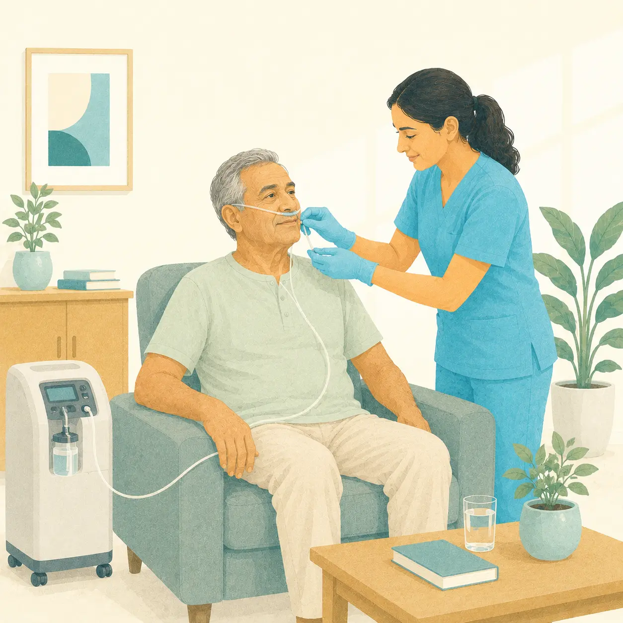 Oxygen therapy at home
