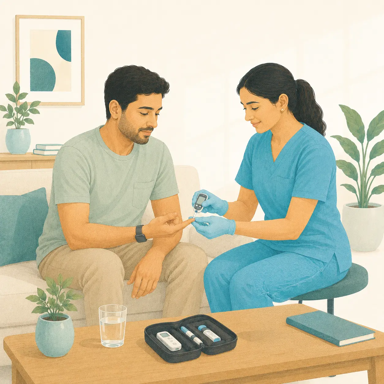 Diabetes care at home